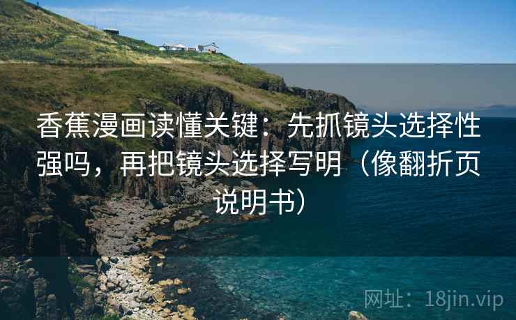 香蕉漫画读懂关键：先抓镜头选择性强吗，再把镜头选择写明（像翻折页说明书）